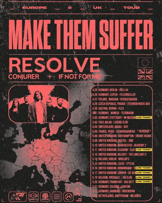 Fechas confirmadas de la gira