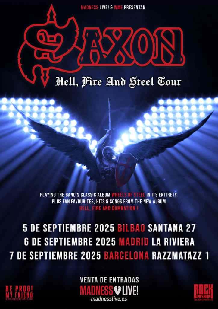 Fechas de la gira Hell, Fire and Steel