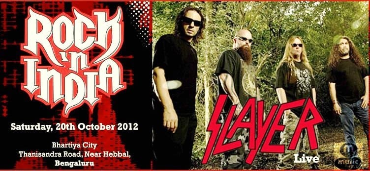Slayer en India 2012