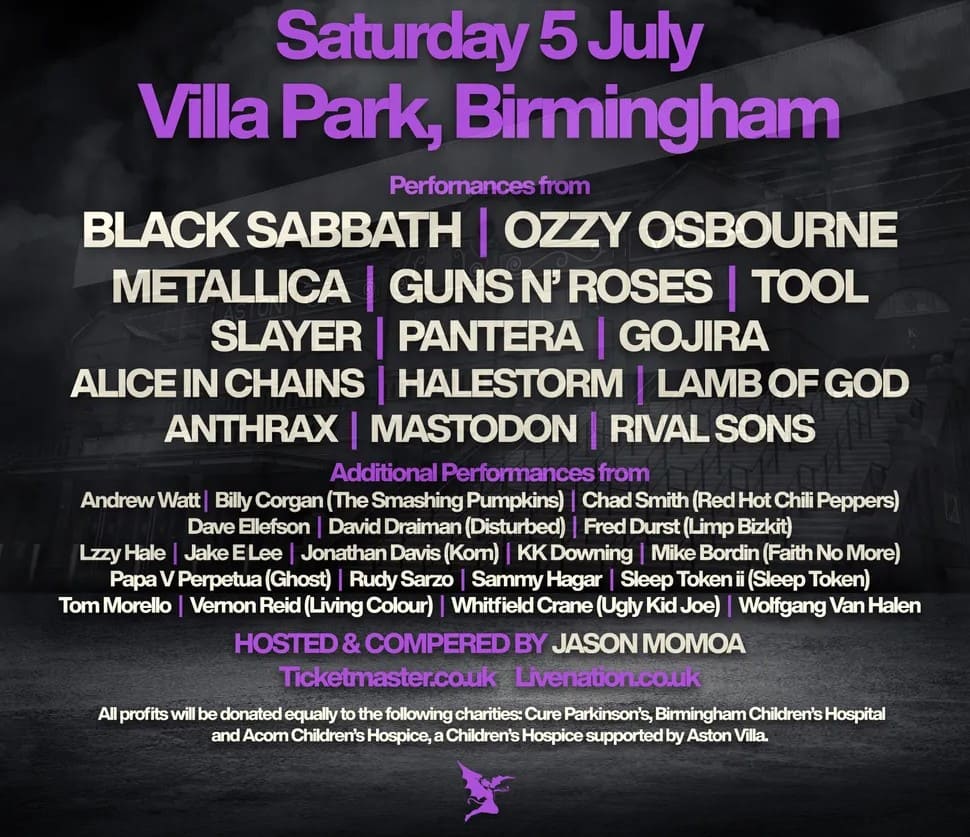 Black Sabbath anuncia su despedida final en Birmingham