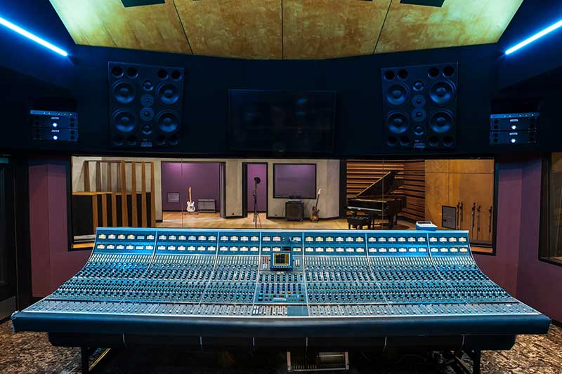 Una sala de los NRG recording studios