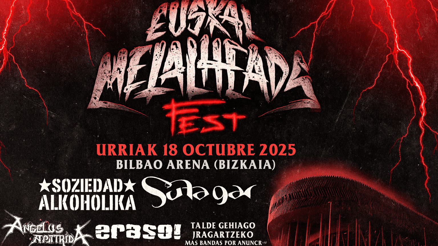 Bilbao se prepara para el Euskal Metalheads Fest cartel