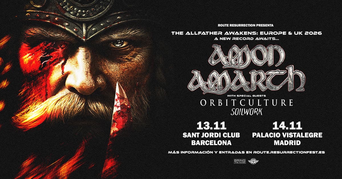 Amon Amarth volverá a Madrid y Barcelona