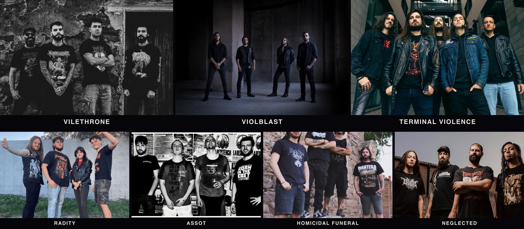 Las 7 bandas que componen el cartel de esta edición, todas bunísimas 