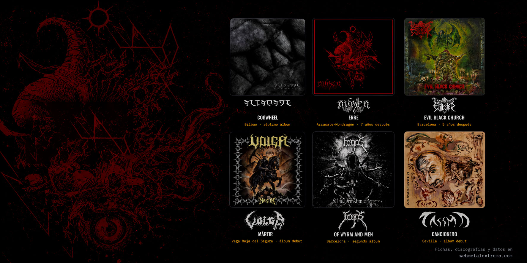 De Bilbao a Sevilla: seis discos más del metal extremo español